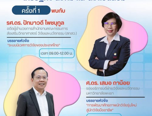 ขอเชิญเข้าร่วมอบรมเชิงปฏิบัติการ “การพัฒนาศักยภาพการวิจัย เพื่อรองรับการเปลี่ยนแปลงทางเศรษฐกิจ สังคม และสิ่งแวดล้อม” ครั้งที่ 1