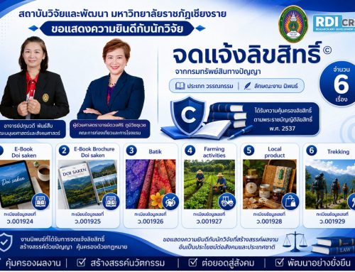 ขอแสดงความยินดีกับนักวิจัย
